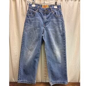 Old Navy's Loose Blue Jeans Vintage Y2K '05 Boys Adjustable Waist Size 8 Reg